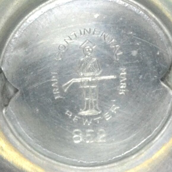 Continental Pewter Pair Of Candleholders Nicely Designed Home Decor - Picture 10 of 10